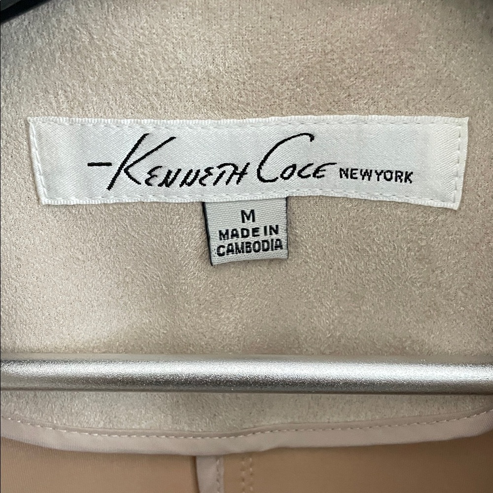 Kenneth Cole New York Women's Latte Trench Coat - Picture 2 of 11